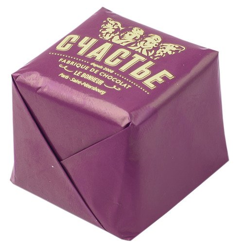 Конфета Счастье Пралине в молочном шоколаде с лавандой и чиа 50 г 369₽