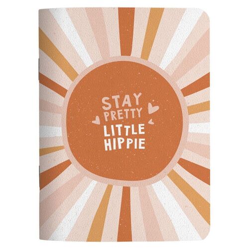 Блокнот Be Smart Hippie, солнце, 105х140 мм, 32л, клетка, скрепка