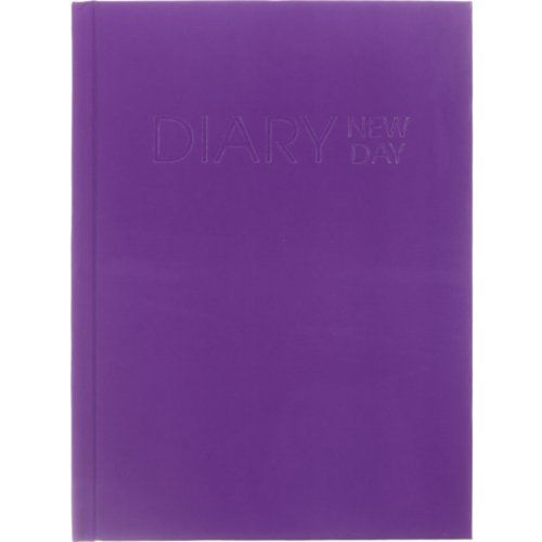 Ежедневник Listoff New day недатированный, А6, 128 листов, 70г/м2, фиолетовый