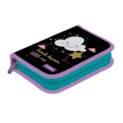 Пенал Berlingo Little cloud 1 отделение 200х140х40 дополнительная откидная секция полиэстер PK11061 840₽