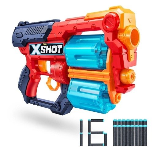бластер zuru x shot excel kickback с 8 стрелами Бластер X-Shot Excel Xcess с 16 стрелами