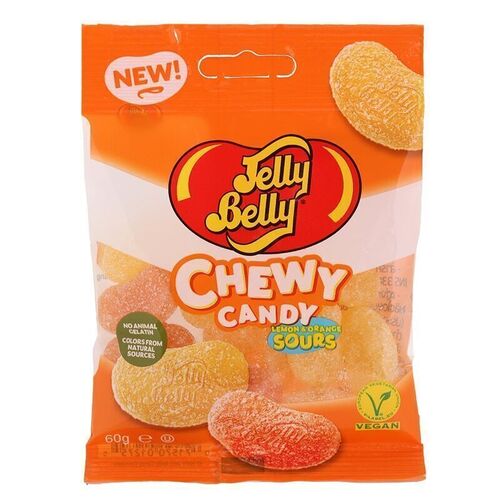 Жевательный мармелад Jelly Belly Chewy Candy Sours lemon and orange, 60 г мармелад жевательный jelly belly chewy candy со вкусом винограда 60 г