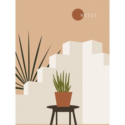 Записная книжка Listoff ART 48 листов А6 11 х 145 см глянцевая ламинация тонированные форзацы типографская бумага в клетку 180₽