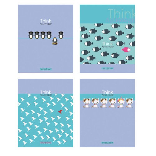 Тетрадь BG Думай иначе 48 листов А5 в клетку 80₽