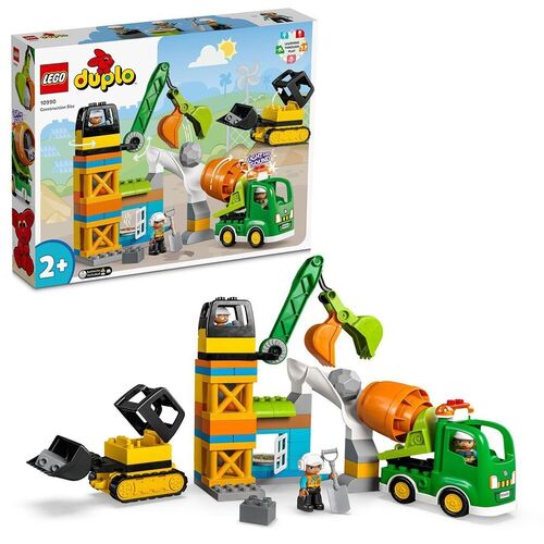 lego duplo строительная площадка со строительной техникой игрушка для малышей Конструктор LEGO Duplo 10990 Строительная площадка