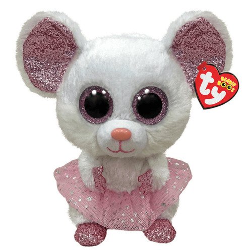 Мягкая игрушка TY Beanie Boo's Мышка балерина Нина, 15 см мягкая игрушка туту мышка белая 25см ty 36488