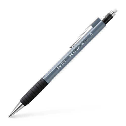 Карандаш Faber-Castell Grip 1345 механический 05мм грип с ластиком автоподача грифеля серый камень 580₽