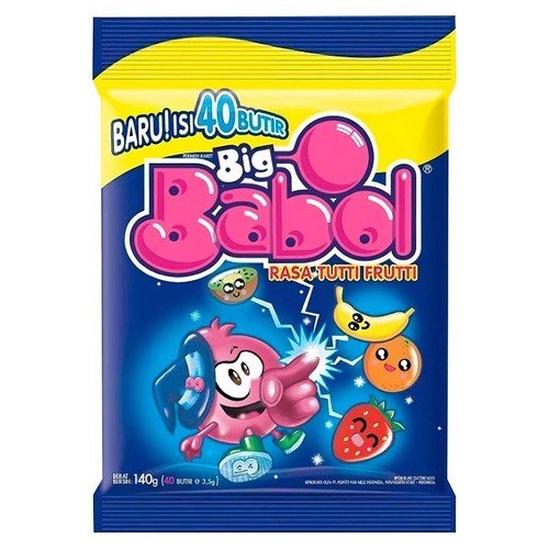 Жевательная резинка Big Babol Tutti-Frutti, 132 гр fun food amgum жевательная резинка tubble gum tutti frutti
