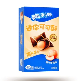 Подушечки Oreo Mini Криспи со вкусом персика и меда, 40 гр