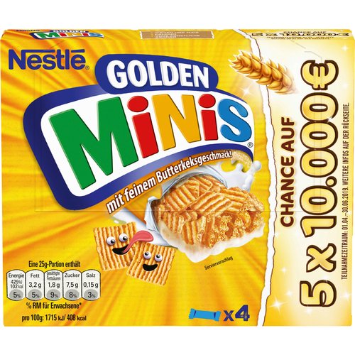 Батончик Nestle Golden Minis Rigel, 4х25 гр печенье schar mini sorrisi с молочной прослойкой 100 г