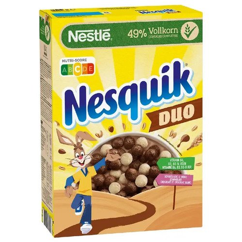 готовый завтрак nesquik шоколадные шарики 700 г Готовый завтрак Nesquik DUO, 325 г