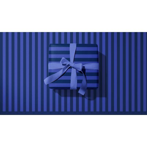Упаковочная бумага Opaperpaper Opaperpaper Полоски сине-синие, 100 х 70 см