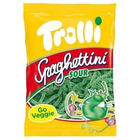 Жевательный мармелад Trolli Спагеттини Кислое яблоко, 100 г
