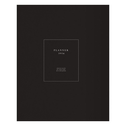 Планнер Be Smart Notes датированный, на 2024 год, 19 х 23,5 см, 56 листов, интегральный переплет, черный еженедельник nebraska датированный синий