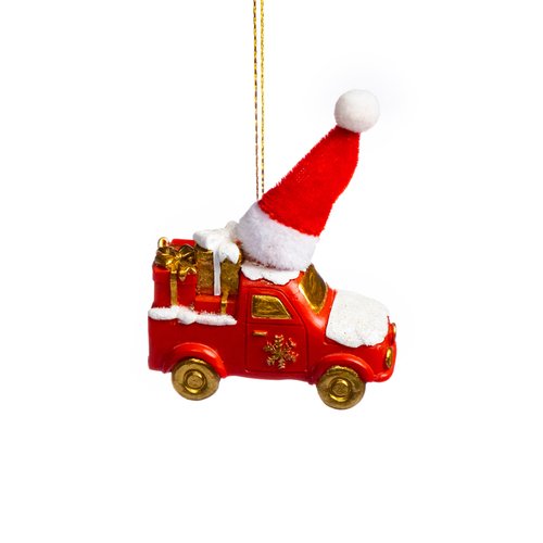 Подвесное украшение Машина из полирезины, 3,8 х 8,5 х 7см украшение новогоднее подвесное ангел 8 7 15см упаковочный пакет с хедером