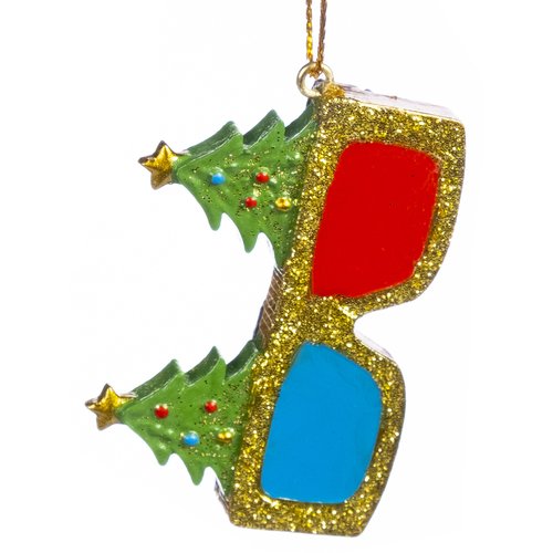 Подвесное украшение Очки из полирезины 12 х 4 х 53 см 195₽