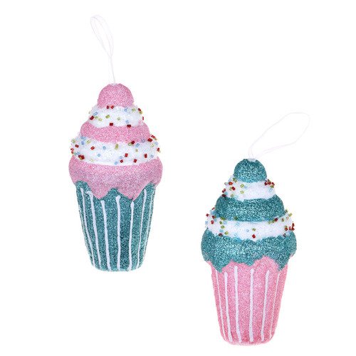 Подвеска декоративная СНОУ БУМ Мороженое-рожок с кремом 75 х 75 х 15 см 2 цвета 195₽