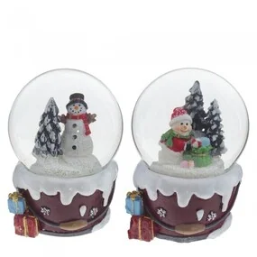 Фигурка декоративная Remeco Новый год, в стеклянном шаре, 6,5 х 6 х 8,5 см, в ассортименте