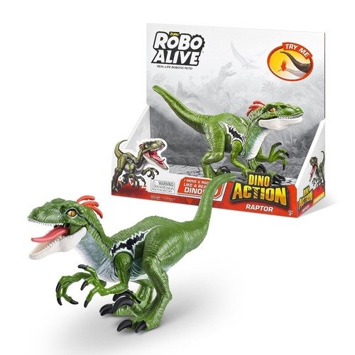 робот robo alive атакующий тираннозавр слайм зеленый Игрушка Robo Alive Атакующий Раптор