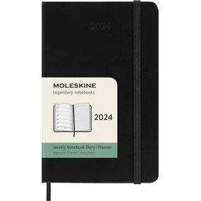 Еженедельник Moleskine CLASSIC WKNT Pocket, 9 x 14 см, 144 страницы, черный