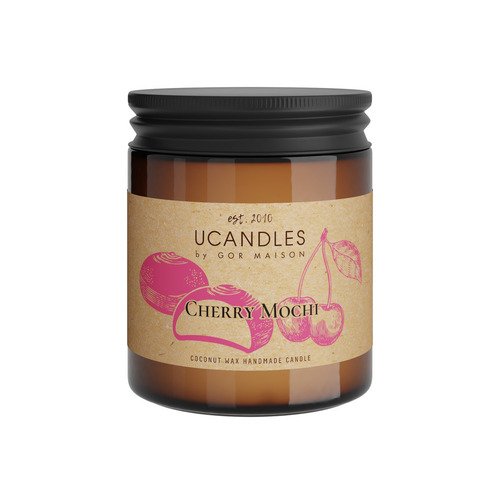 Свеча ароматическая Ucandles Cherry Mochi Chez Maman, 190 г ароматы для дома ucandles свеча mango kiss chez maman 37
