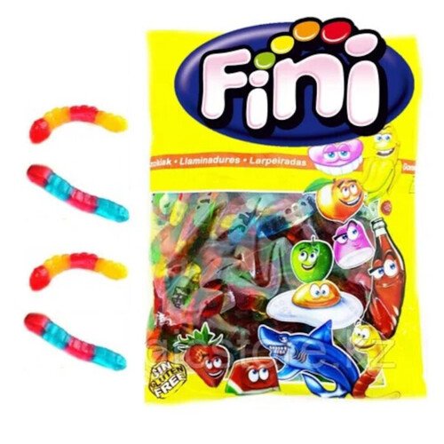 Мармелад Fini Clear Worms, 1 кг 6 шт разноцветные мягкие милые кольца из пвх в форме русалки для подарка