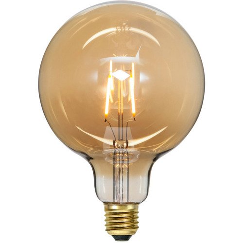 Декоративная светодиодная лампа Star Trading Е27, 12,5 х 17,8 см, янтарный цена и фото