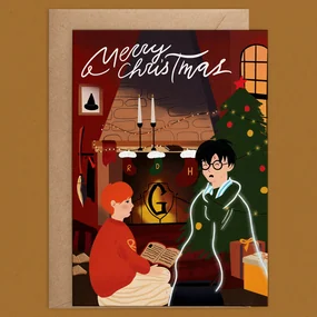 Открытка Duet Рождество в Хогвартс