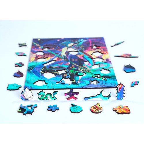 Пазл фигурный Melograno Puzzle Collection ANIMATION Сяо, 110 деталей, 20 х 29 см