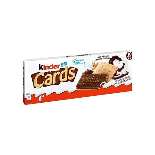 Печенье Kinder Кардс, 128 г cards пакет пингвин с какао маленький
