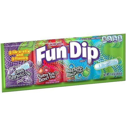 Конфеты Fun Dip Lik-A-Aid Микс, 40 г amgum конфеты nerds cherry