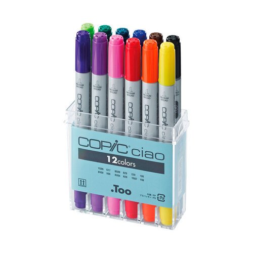 Набор маркеров Copic Ciao Basics, базовые цвета, 12 штук