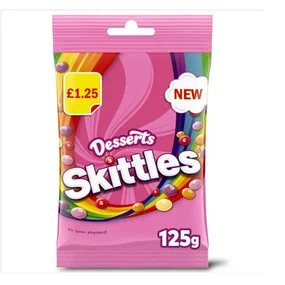 Драже Skittles Sweets Dessert Vegan, 125гр