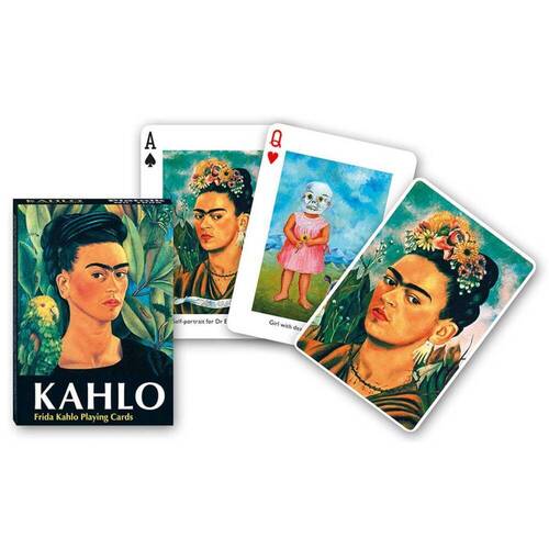 Коллекционная колода карт Piatnik - Фрида Кало карты игральные золотые 100 долларов 54 шт