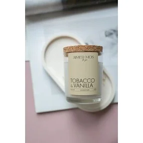 Свеча ароматическая ALMER MOS Табак и ваниль, 250 мл