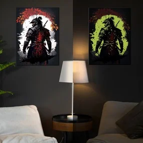 Картина по номерам со светящейся краской Японский самурай, 40х50 см