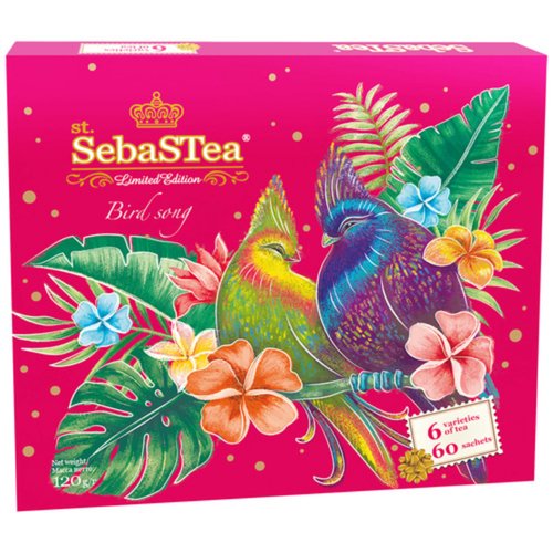 Коллекция чая SebaStea FESTIVAL IV Весна, ассорти, 60 пакетиков чай черный с ароматом бергамота эрл грей real райские птицы 250 г