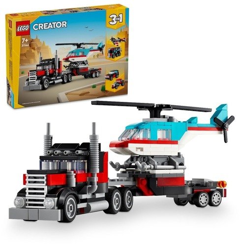 Конструктор LEGO Creator 31146 Бортовой грузовик с вертолетом lego creator 3in1 низкорамный грузовик с вертолетом