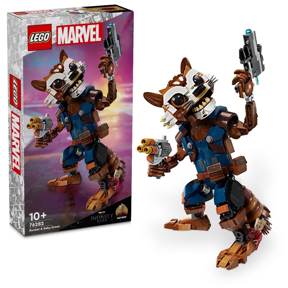 Конструктор LEGO Marvel 76282 Енот-ракета LEGO – купить по цене 7918 руб. в  интернет-магазине Республика, 1424891.