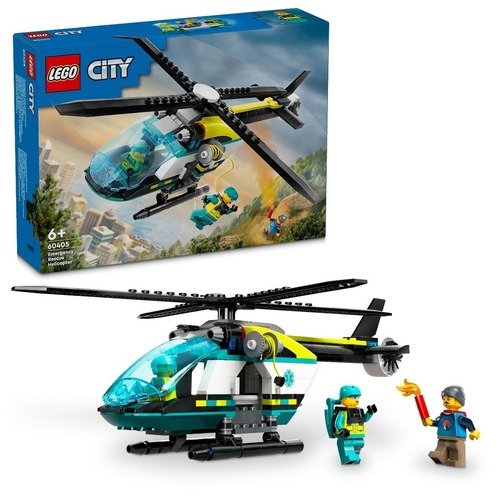 Конструктор LEGO City 60405 Аварийно-спасательный вертолет конструктор lego city морской спасательный вертолет 60166