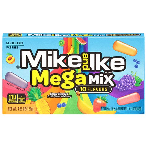 конфеты жевательные toffix sour mix 1 кг Жевательные конфеты Mike&Ike Mega Mix, 141 г