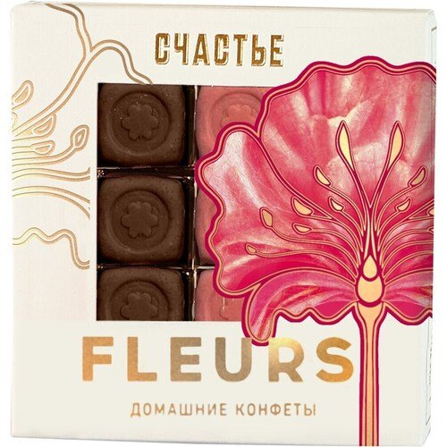 набор шоколадных конфет счастье kids 50 г Набор шоколадных конфет Счастье Les Fleurs, 210 г