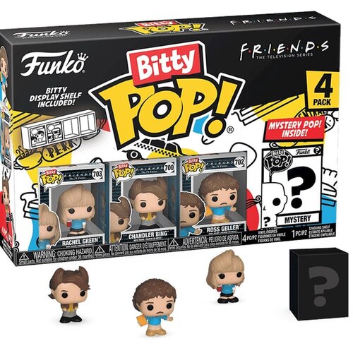 Набор фигурок Funko Bitty POP: Friends - 80's Rachel, 4 шт набор фигурок funko bitty pop friends joey 4 шт