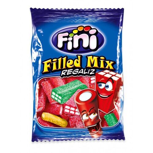 Жевательный мармелад FINI Filled Mix, 90 г жевательный мармелад vidal mega sweet mix 90 г