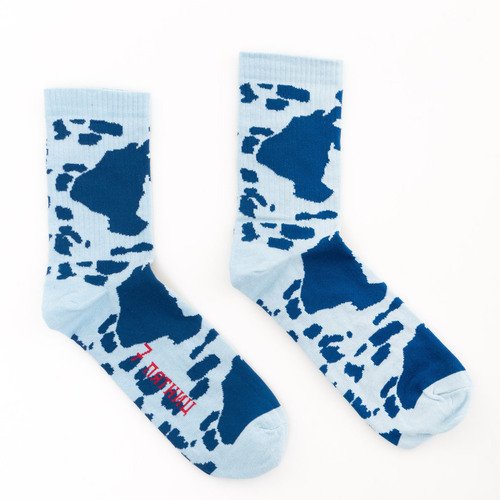 Носки 7 пятниц голубые пятна паттерн 35-40 490₽