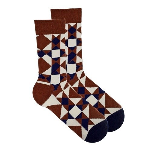 Носки Krumpy Socks Brown Mode Узор, размер 40-45 цена и фото