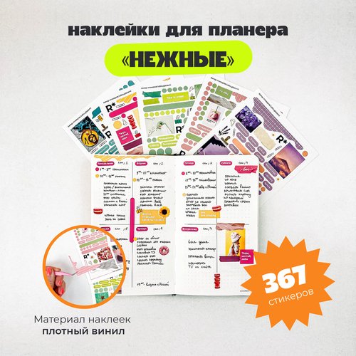 Набор стикеров remarklee Нежные 750₽