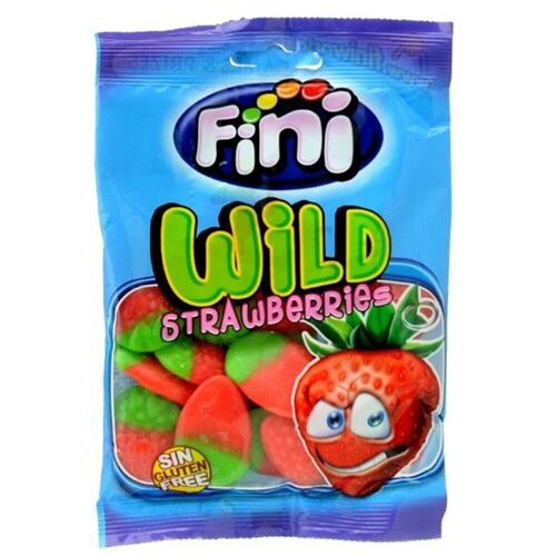 Жевательный мармелад FINI Wild Strawberries, 90 г мармелад жевательный fini бутылочка розово голубая 90 г