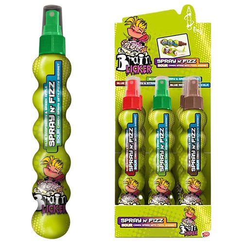 Жидкая конфета Brain Licker Spray Fizz, 80 г жевательная конфета toxic nuclear sludge зеленое яблоко 20 гр