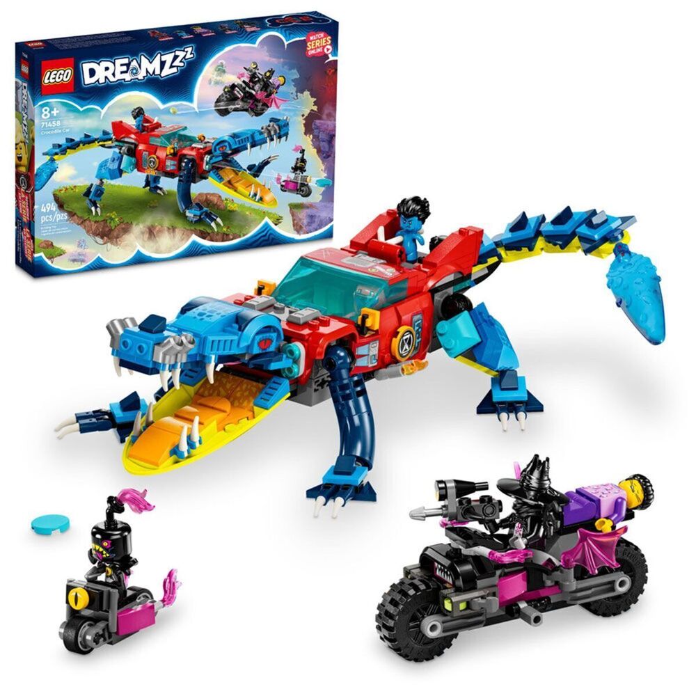 Конструктор LEGO DREAMZzz 71458 Автомобиль-крокодил LEGO – купить по цене  8990 руб. в интернет-магазине Республика, 1394475.